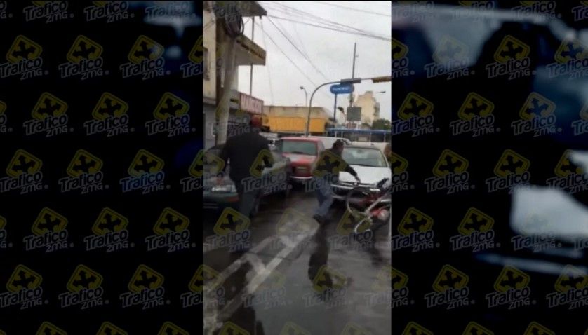 Video: dos hombres amenazan a ciclista en Guadalajara
