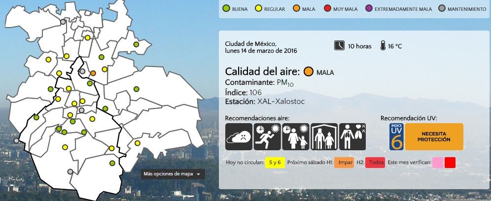Continúa la precontingencia en el Valle de México - calidad-aire-14mar-aire