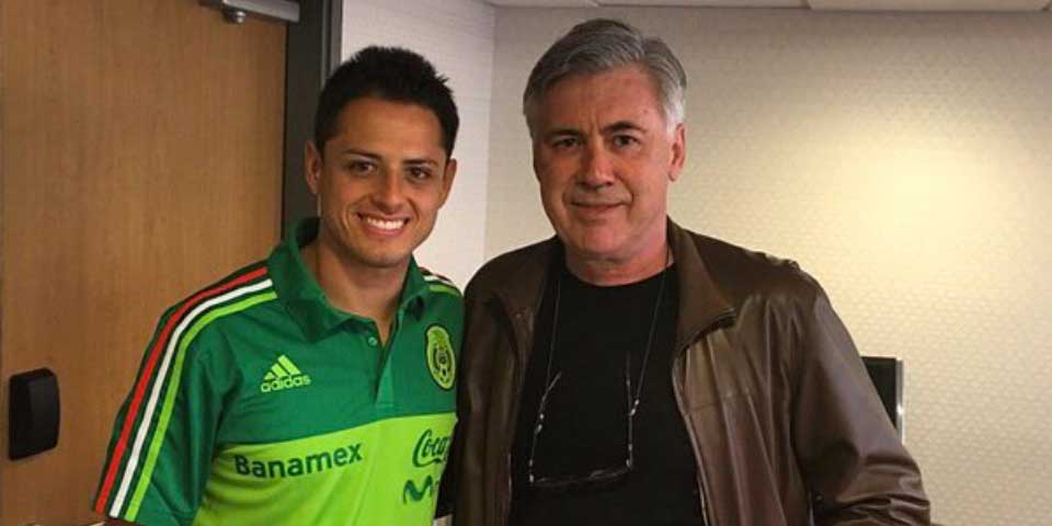 ‘Chicharito’ se encuentra con Ancelotti en Vancouver