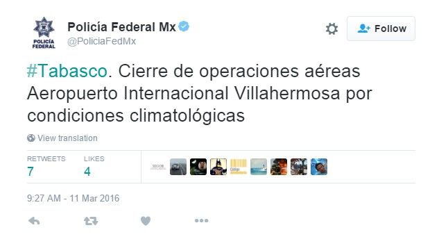 Suspenden operaciones en el aeropuerto de Villahermosa - cierre-aeropuerto-villahermosa