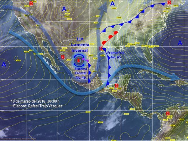 Continuarán vientos, lluvias y frío en gran parte del país - clima-10-Marzo
