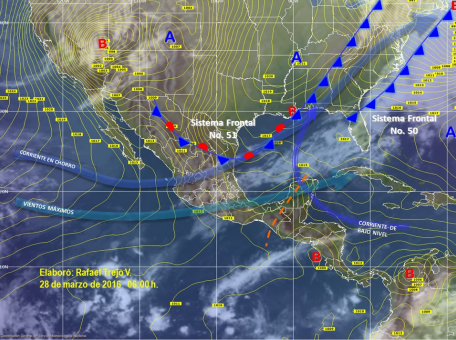 Pronostican lluvias aisladas en 50 por ciento del país - clima-28-marzo