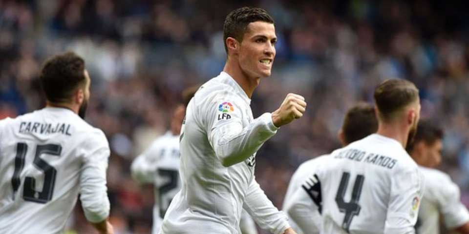 Cristiano Ronaldo lidera goleada del Real Madrid