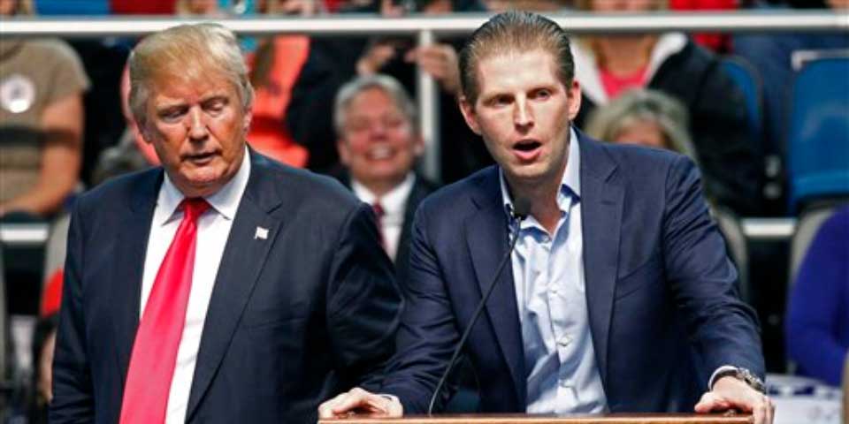 Investigan amenaza enviada a hijo de Donald Trump