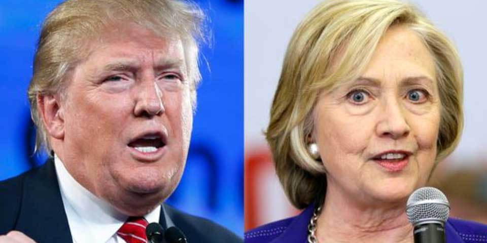 Ted Cruz y John Kasich se alían contra Trump - donald-trump-hillary-clinton