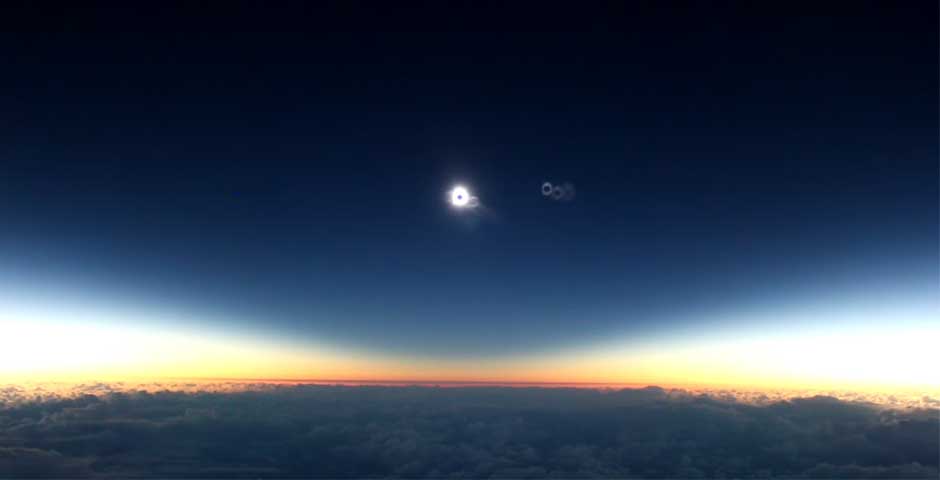 Video: el eclipse total de sol desde un avión