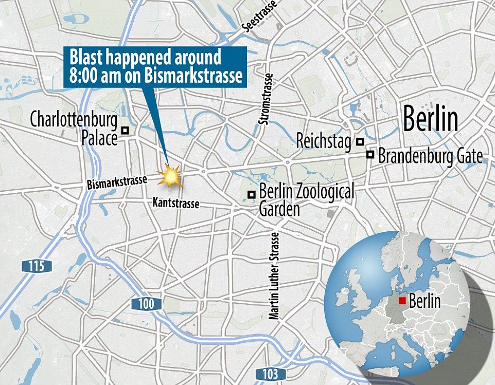 Explosión de auto en Berlín deja un muerto - explosion-berlin-ubicacion