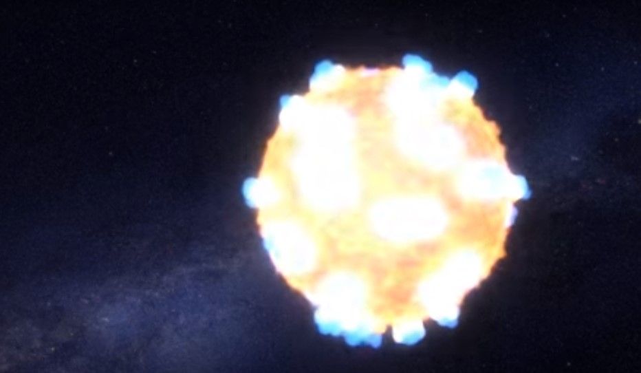 NASA capta por primera vez la luz de la explosión de una estrella