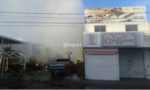 Se incendian cajas de tráileres en Querétaro - incendio-queretaro-1