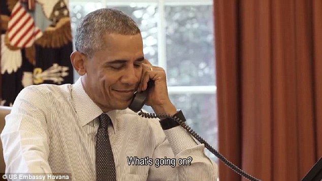 Obama bromea con comediante cubano - llamada2