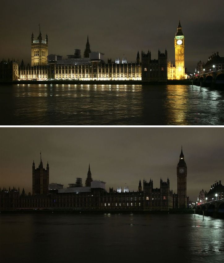 Edificios emblemáticos “apagan la luz" en La Hora del Planeta - londres6