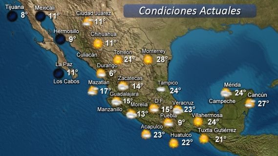Prevén nevadas y lluvias por frente frío 52 - mapa_tiempo-2-1