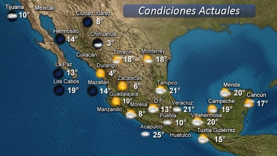 Pronostican lluvias por frente frío 42 - mapa_tiempo
