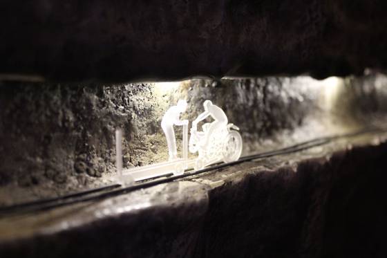 Túnel del Chapo es principal atractivo de museo en Las Vegas - maqueta-el-Chapo-the-Mob-Museum