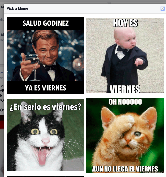 Facebook celebra el viernes con memes - meme-viernes