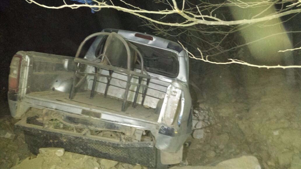 Caen 5 policías a un barranco en Guerrero