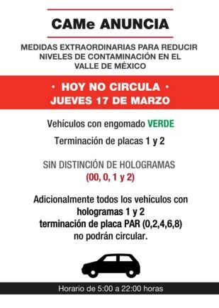 Solamente multaron a 87 automovilistas por Hoy No Circula - sedema-no-circula-17mar