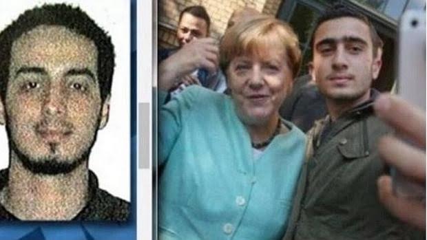 Confunden a refugiado sirio con atacante de Bruselas - sirio-refugiado-Merkel