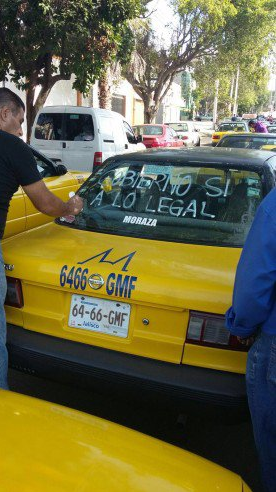 Taxistas protestan contra Uber en Guadalajara - taxistas-uber-guadalajara-8
