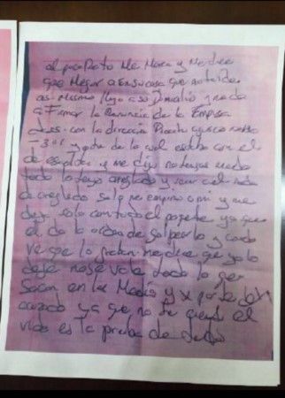 Realizarán grafoscopía a carta del exescolta del Ferrari rojo - transcripcion-escolta