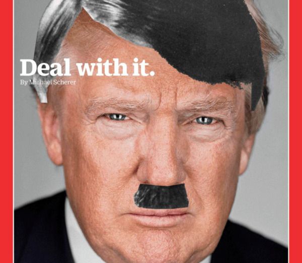 Crecen comparaciones de Trump con Hitler - trump-hitler-time-faux-1