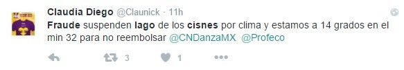 Por seguridad y salud de bailarines se canceló 'El Lago de los Cisnes': INBA - tuit-Lago-cisnes2