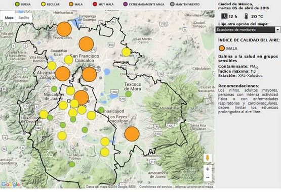 Medidas extraordinarias por contingencia - @Aire_CDMX