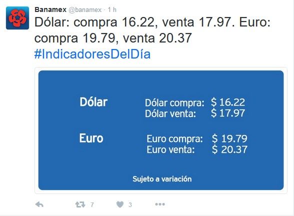 Dólar a la venta hasta en 18.05 pesos - @Banamex-5-desbril