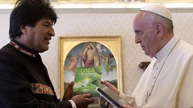 Evo Morales aconseja al papa tomar coca - @abc_es