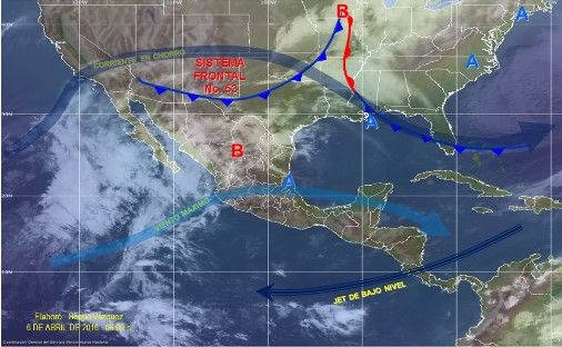 Entra nuevo frente frío al país