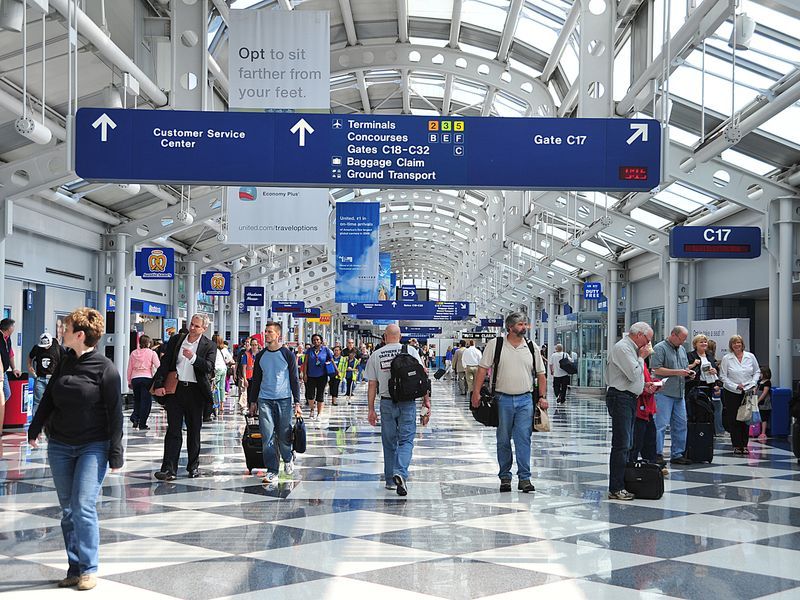 Los diez aeropuertos más concurridos del mundo - Aeropuerto-Chicago