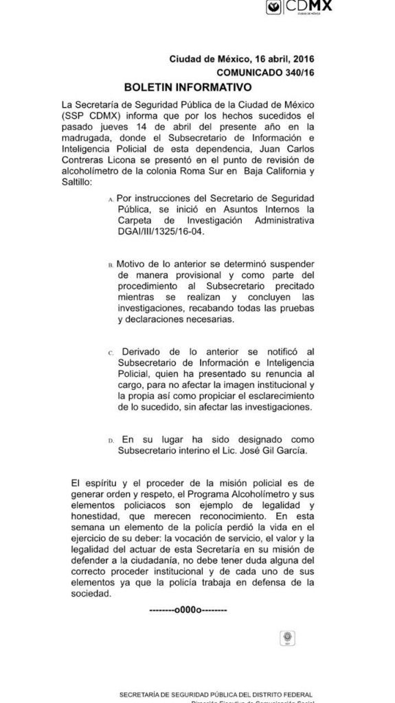 Renuncia mando de la SSP-CDMX que ayudó a infractor del alcoholímetro - AoJsCrm4itegJWAyoI4QsB2ThLMCfpApOHcVXMPiLbKe-575x1024