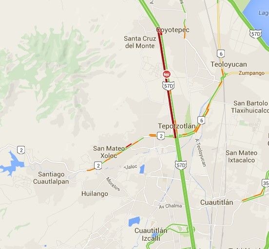 Transportistas bloquean la Autopista México-Querétaro - Bloqueo-Tepotzotlan