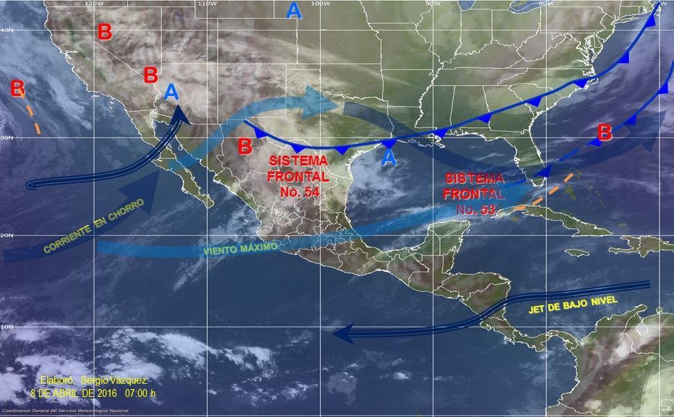 Pronostican lluvias y vientos fuertes por frente frío 54 - Clima