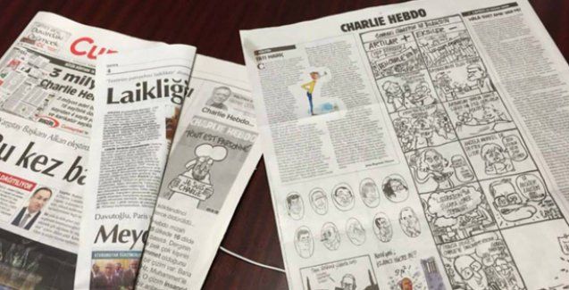 Condenan a dos periodistas por reproducir caricatura de Mahoma - Cumhurriyet-Charlie-Hebdo