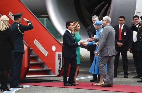 La Reina Margarita II de Dinamarca recibe al presidente Peña Nieto