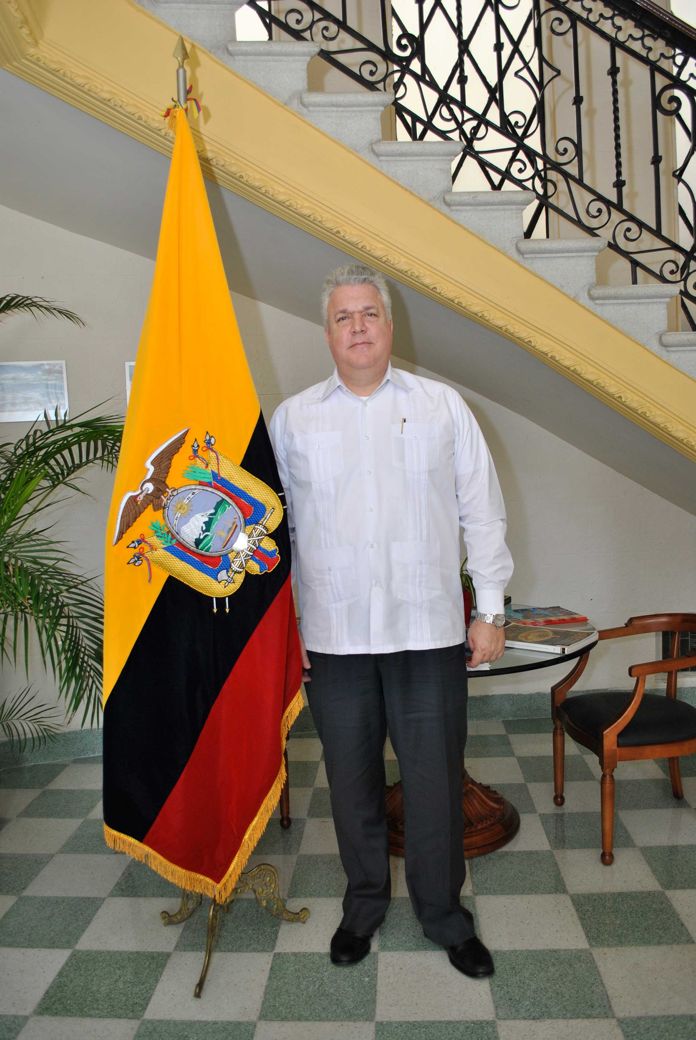 México envía 40 toneladas de ayuda a Ecuador - Embajador-de-Ecuador-en-México-Leonardo-Arízaga.-Foto-de-Protocolo-