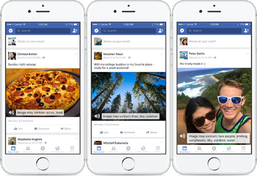 La nueva herramienta de Facebook que ayudará a personas con discapacidad visual - Facebook