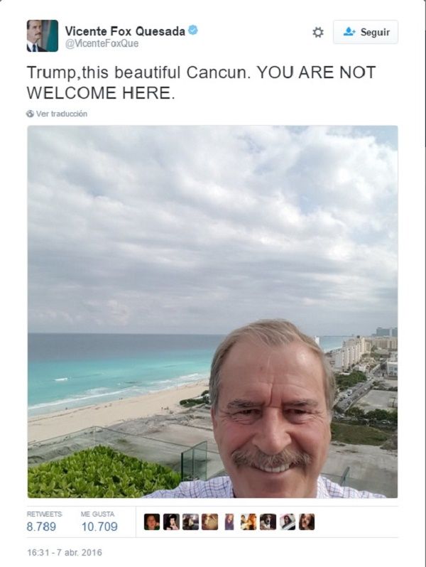 Vicente Fox enciende las redes sociales - Fox-Trump-1