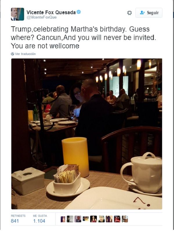 Vicente Fox enciende las redes sociales - Fox-Trump-2