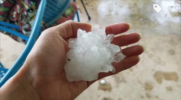 Fuerte granizada en San Antonio