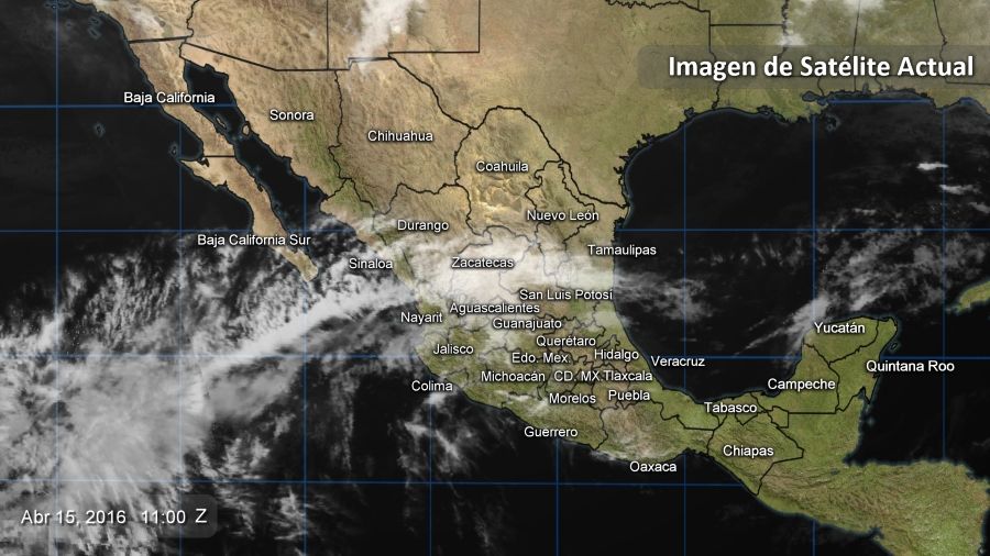 Prevén tormentas eléctricas y granizo en parte del país - MAPA_MEX-1