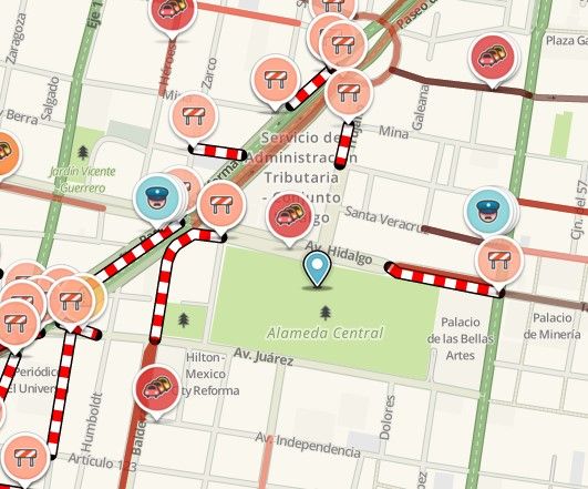 Falla de Waze permite monitorear a los usuarios - Manifestacion-11-abril-waze
