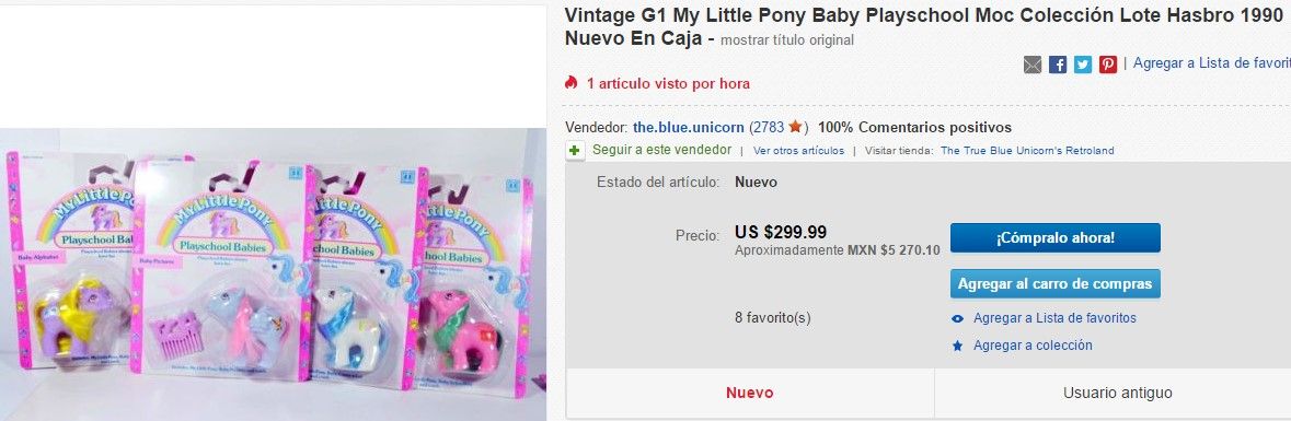 Los juguetes retro que cuestan fortunas - Mi-pequeño-Pony
