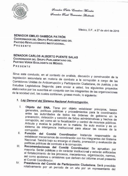 Ley 3 de 3 se incluyó en propuesta anticorrupción: PRI y PVEM - PRIPVEM-anticorrupcion-1