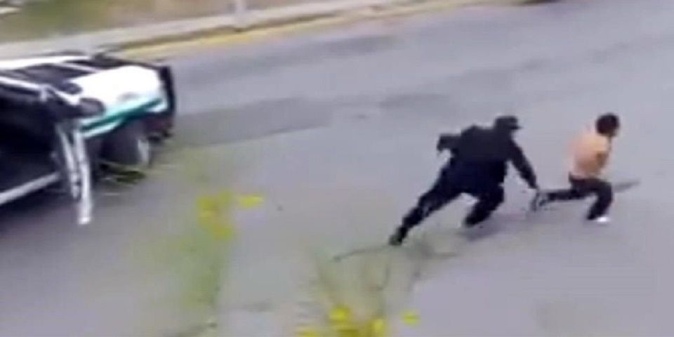 Video: logra escapar de la policía en Nuevo León