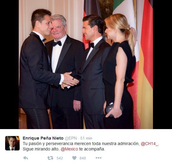 "Chicharito" asistió a cena presidencial en Alemania - Screenshot_11-2