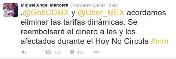 Uber mantendrá tarifa dinámica - Screenshot_12-1