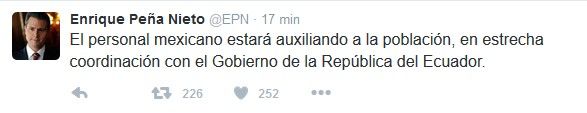 EPN pide activar protocolo de ayuda a Ecuador - Screenshot_12-6