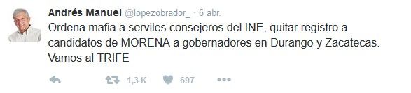AMLO solicitó a INE juicio político contra dos de sus consejeros - Screenshot_12